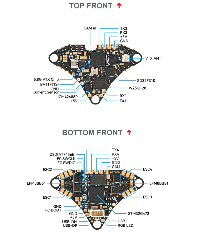 Air Brushless Flight Controller 4IN1