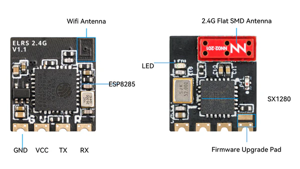 BetaFPV ELRS Lite Receiver 2.4G (Flat Antenna) V1.1