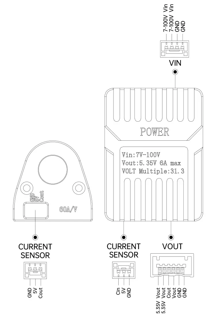 SIYI-HALL-sensor-power-module