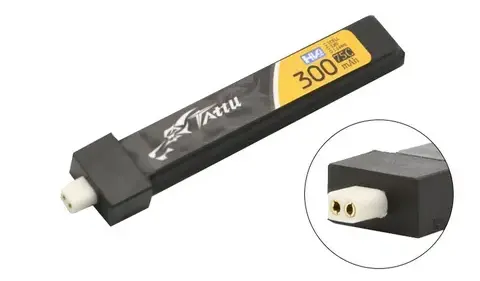 Akumulator Tattu 300mAh 3.8V 75C 1S1P HV LiPo BT 2.0 (5 SZTUK)