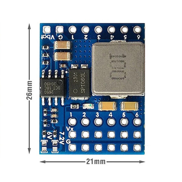 SERVO PDB, BEC 5.5-36V DO 5-8.2V