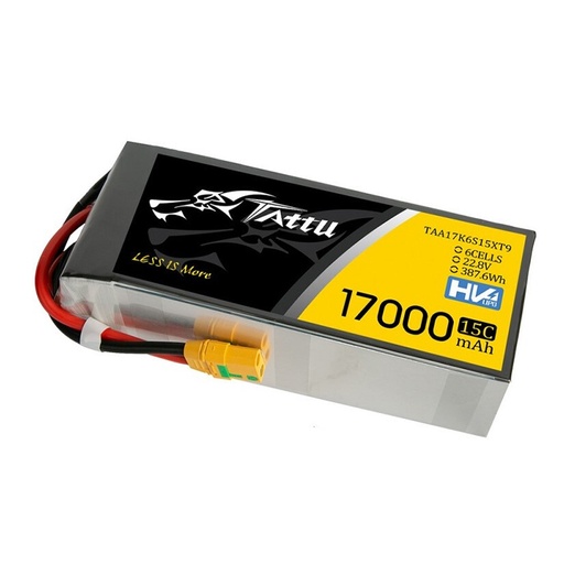 [TAA17K6S15XT9] Tattu LiHV 17000mAh 22.8V 15C 6S1P Battery