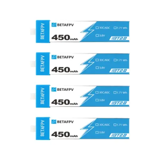 [1030002] BT2.0 450mAh 1S 30C Battery (4PCS)