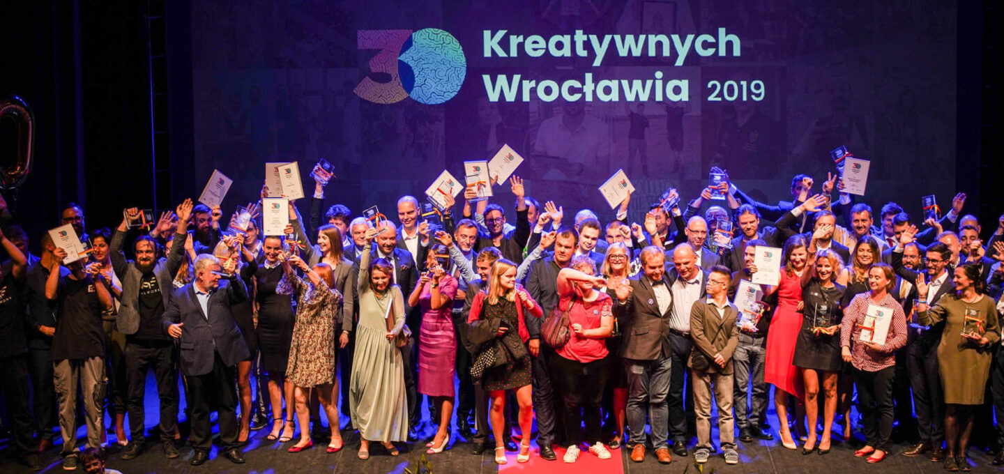 nagrodzenie w konkursie 30 Kreatywnych Wrocławia 2019