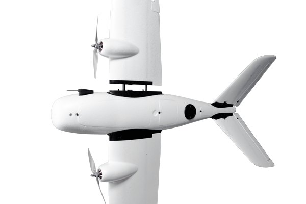 bezzałogowy samolot uas Koliber Survey widok z góry